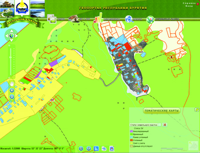 Geoportal of the Ministry of Property and Land Relations of Buryatia