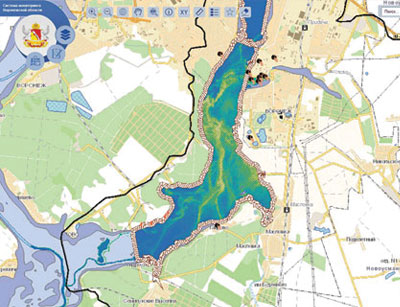 Information system for ecological monitoring of Voronezh region